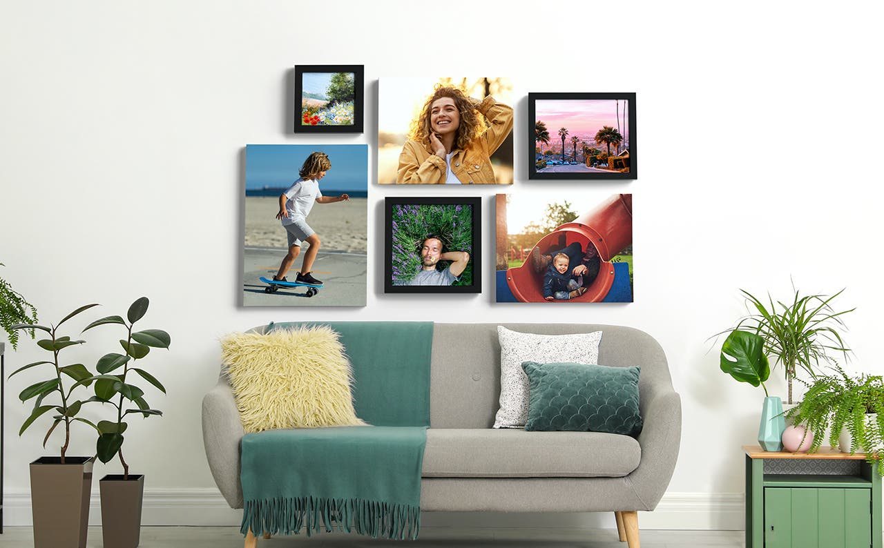  Picture Wall Art Your Photo on Custom Canvas Gallery Wrapped 8  x 10 Vertical Print Stretched over Standard Wooden Frame: Posters & Prints
