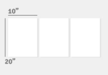 Show details for (3) 20" x 10" Split Canvas Picture of (3) 20" x 10" Split Canvas